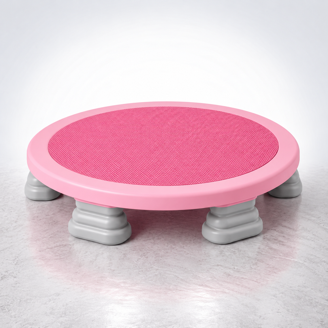 Mini Trampoline | Round Textured Deck, Ribbed Feet