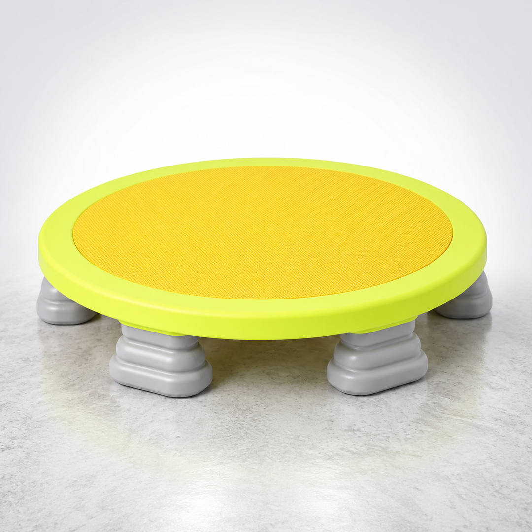 Mini Trampoline | Round Textured Deck, Ribbed Feet