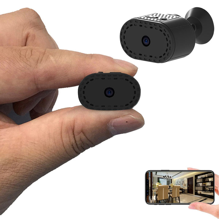 Mini WiFi Security Camera | 720P HD | Night Vision | Motion Alerts | Battery Powered