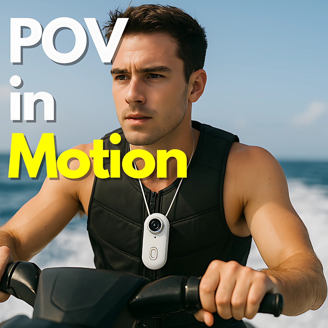 Mini Wireless Camera 2K | 360° View, Electronic Stabilisation &amp; Slow Motion | Magnetic Clip, Long Battery Life