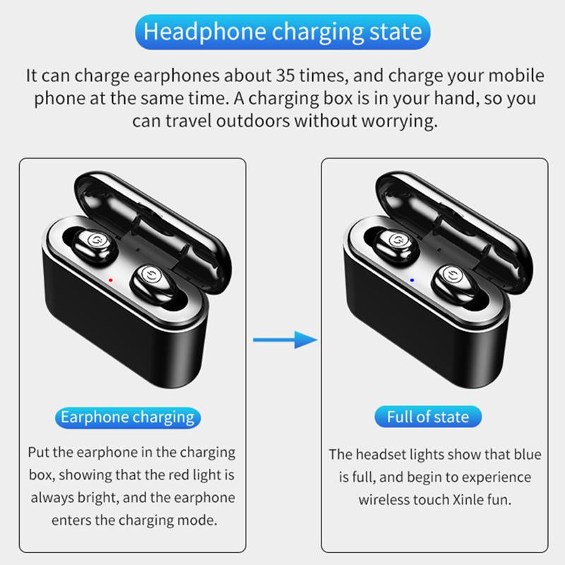 Mini Wireless Earbuds | Twin Buds With A Charging Case