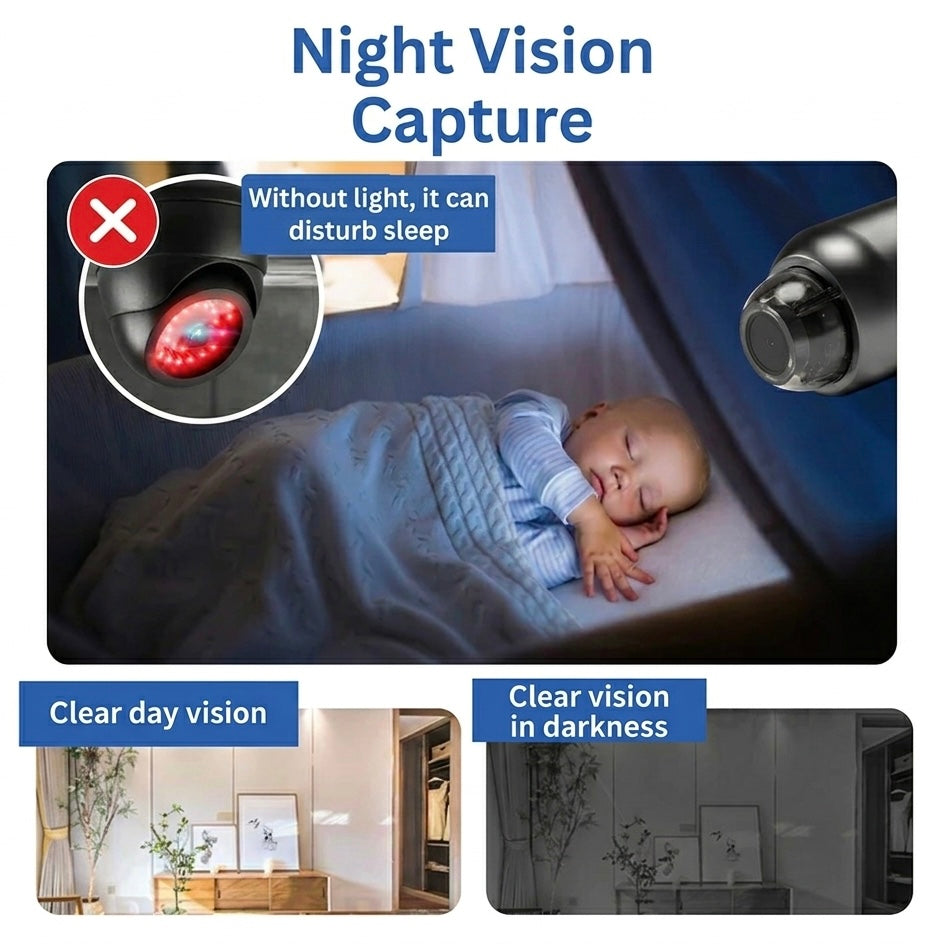 MiniEye | Compact WiFi Security Camera | 1080P HD | Night Vision | 160° Wide Angle
