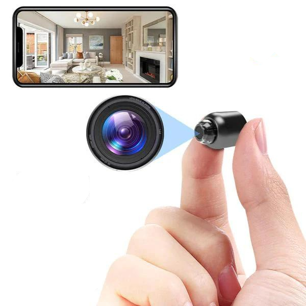 MiniEye | Compact WiFi Security Camera | 1080P HD | Night Vision | 160° Wide Angle