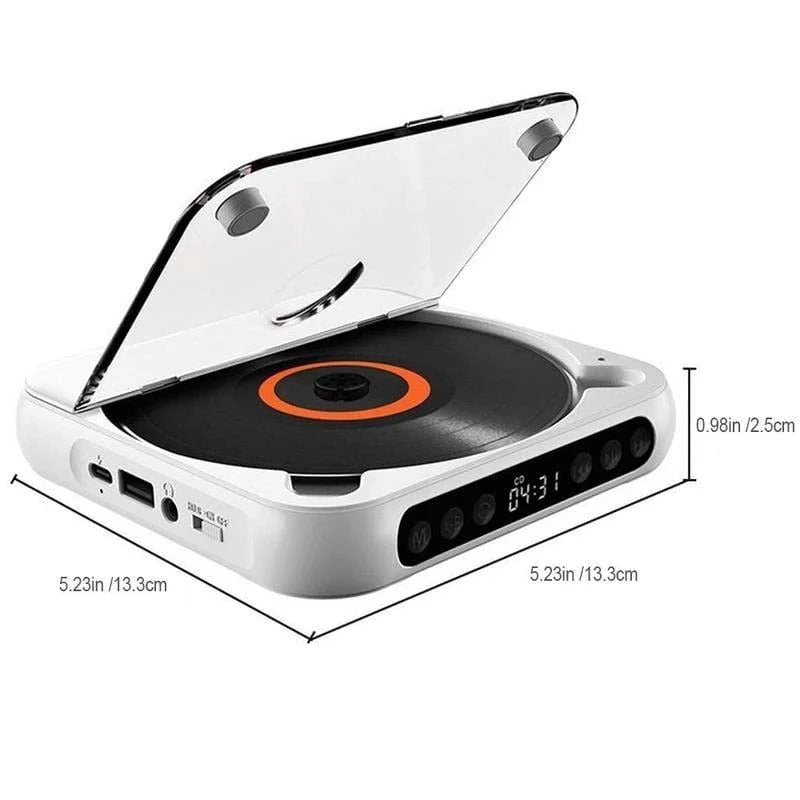Mini CD Player Retro Look - Portable &amp; Bluetooth 3