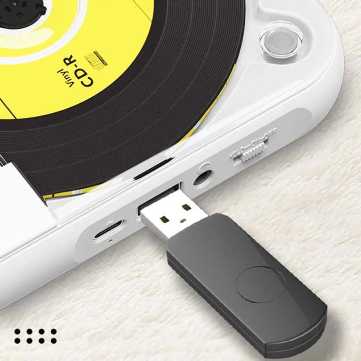 Mini CD Player Retro Look - Portable &amp; Bluetooth 7