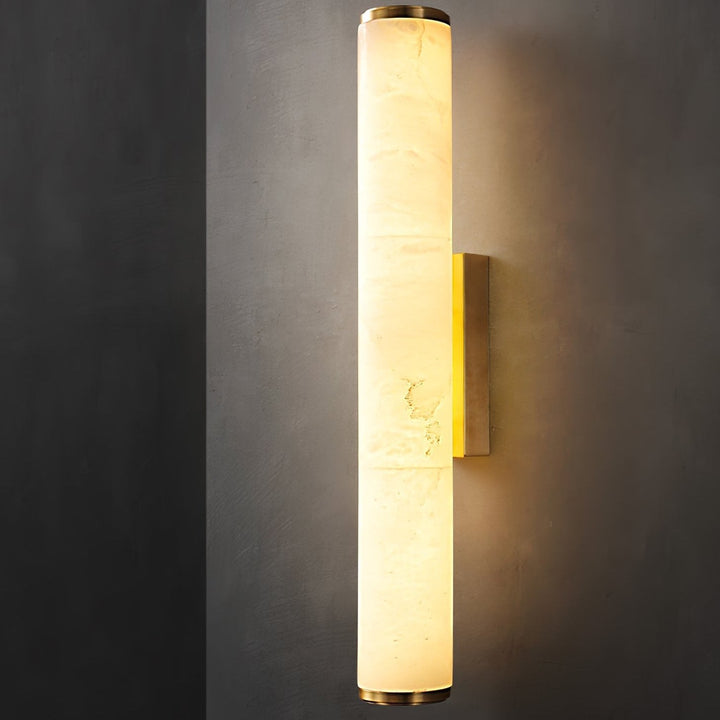Minimalist LED Wall Sconce | Marble-Effect Resin | Warm White | IP20 Indoor