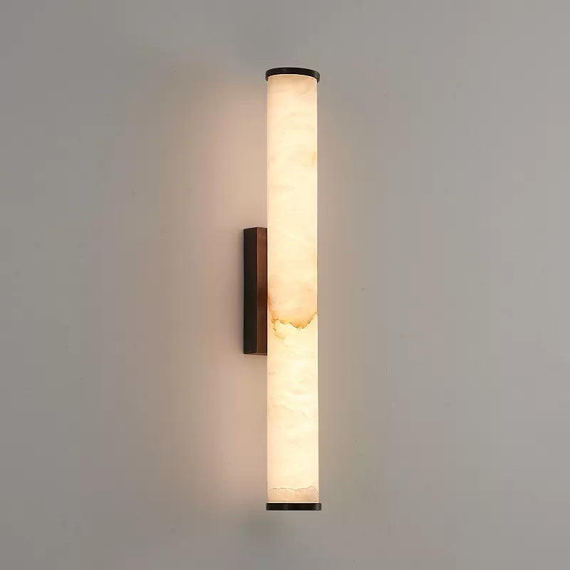 Minimalist LED Wall Sconce | Marble-Effect Resin | Warm White | IP20 Indoor