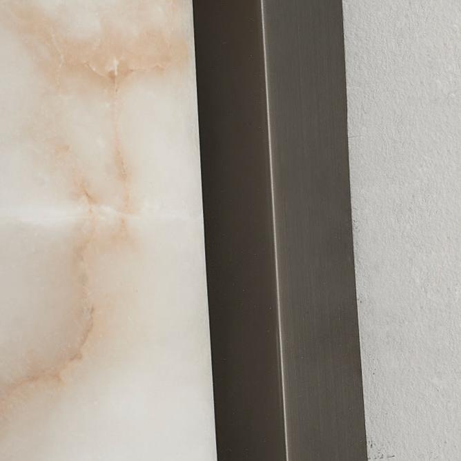 Minimalist LED Wall Sconce | Marble-Effect Resin | Warm White | IP20 Indoor