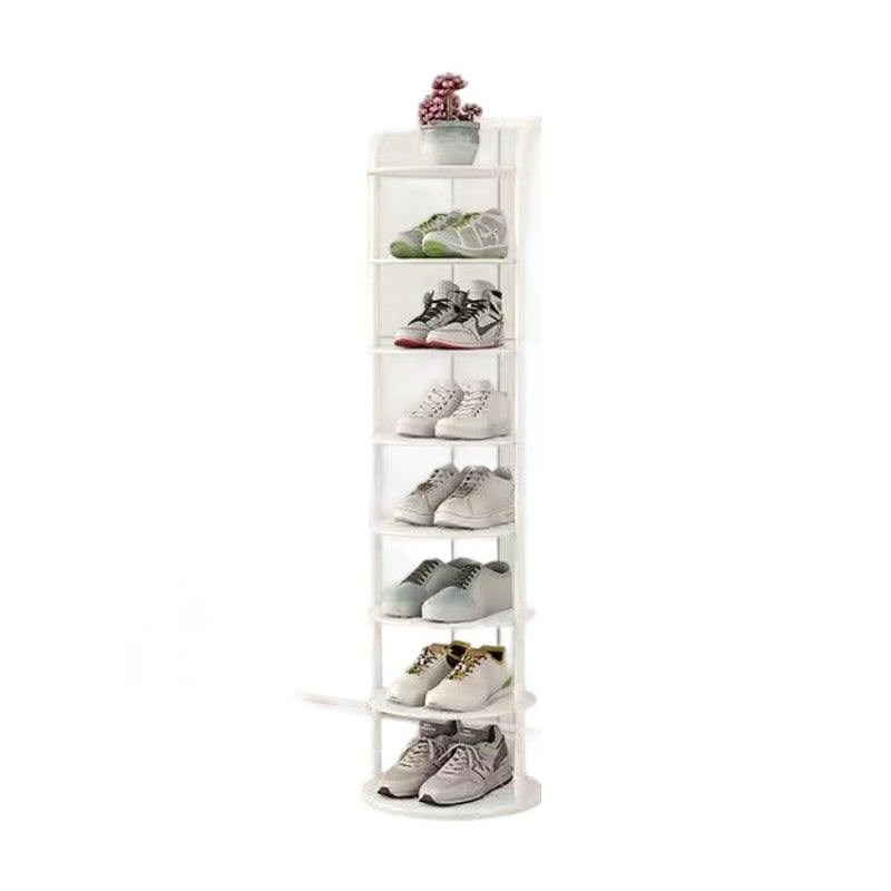 Minimalist Shoe Rack | Round Five-Tier For Narrow Corners