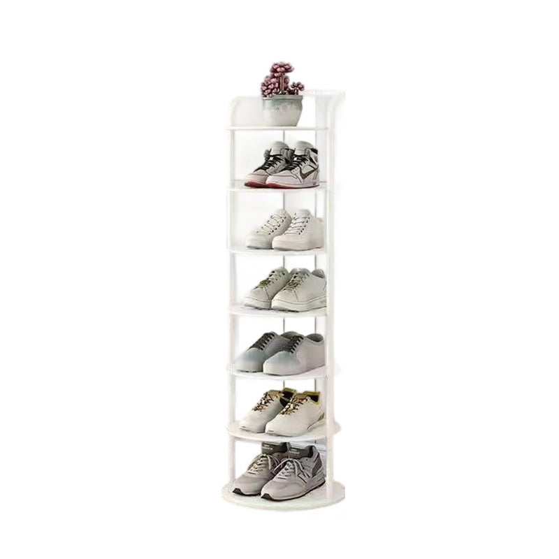Minimalist Shoe Rack | Round Five-Tier For Narrow Corners