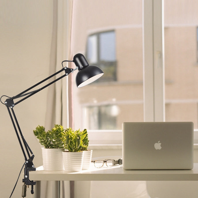 Minimalist Table Lamp | 14.6 in Iron Design with E26 Bulb Compatibility | Stylish Bedside Lighting for Modern Spaces 1