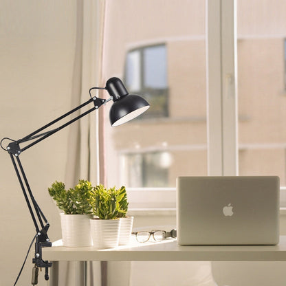 Minimalist Table Lamp | 14.6 in Iron Design with E26 Bulb Compatibility | Stylish Bedside Lighting for Modern Spaces 1