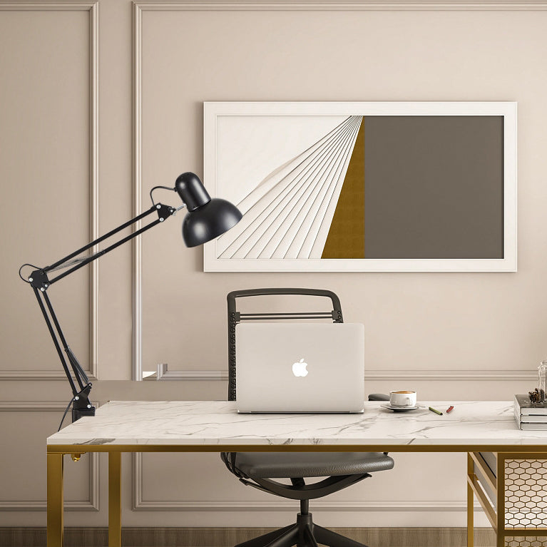 Minimalist Table Lamp | 14.6 in Iron Design with E26 Bulb Compatibility | Stylish Bedside Lighting for Modern Spaces 2