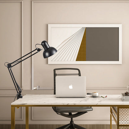 Minimalist Table Lamp | 14.6 in Iron Design with E26 Bulb Compatibility | Stylish Bedside Lighting for Modern Spaces 2
