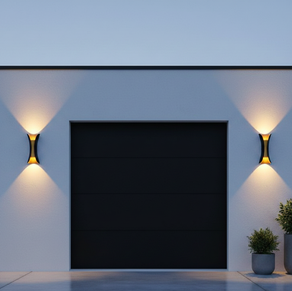 Modern Curved LED Outdoor Wall Light