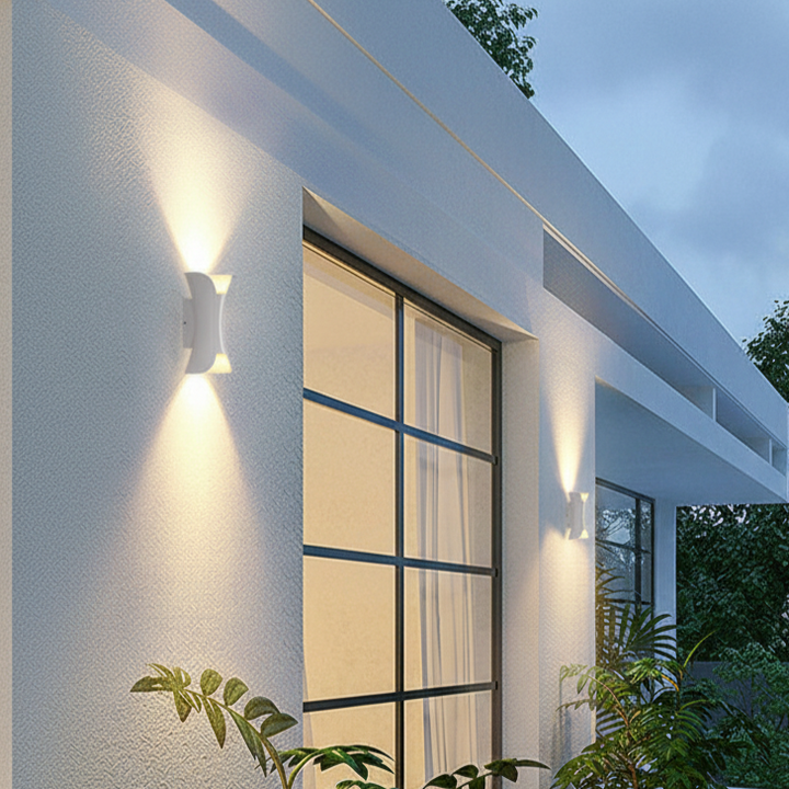 Modern Curved LED Outdoor Wall Light