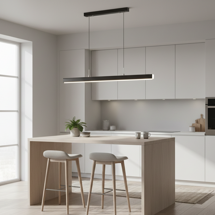 Modern Dimmable LED Pendant Light | 3 Color Temps | Adjustable Height | IP20