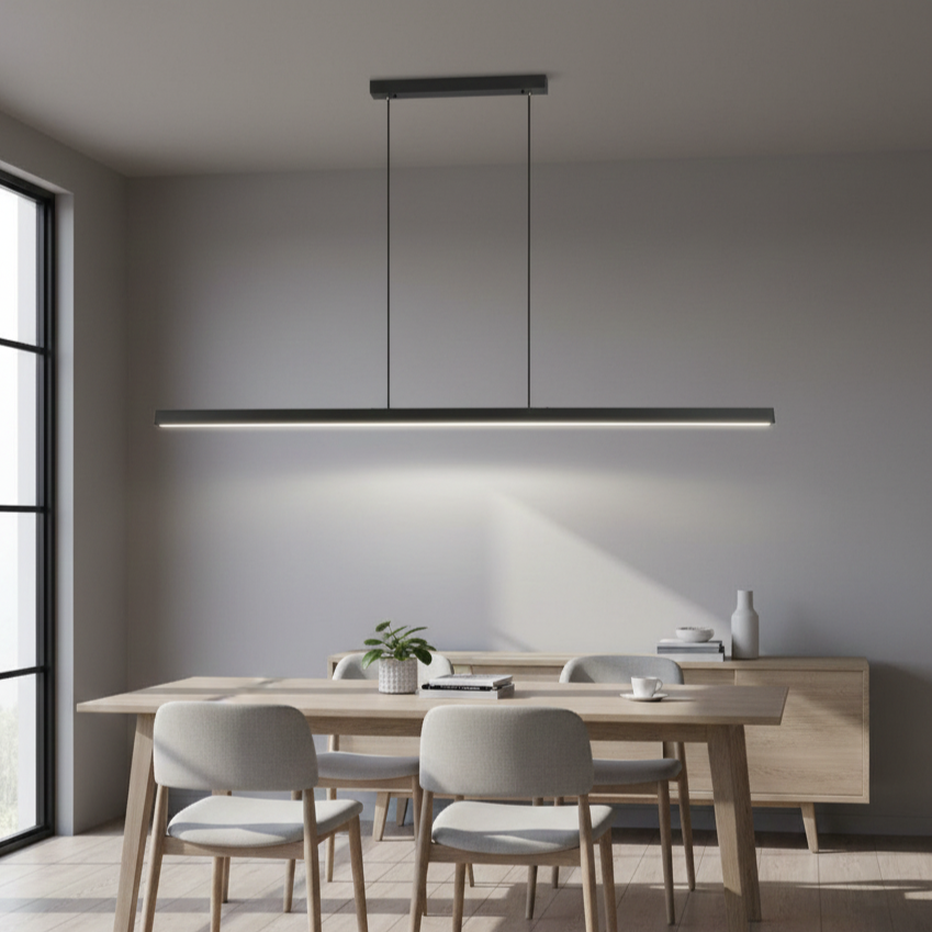 Modern Dimmable LED Pendant Light | 3 Color Temps | Adjustable Height | IP20