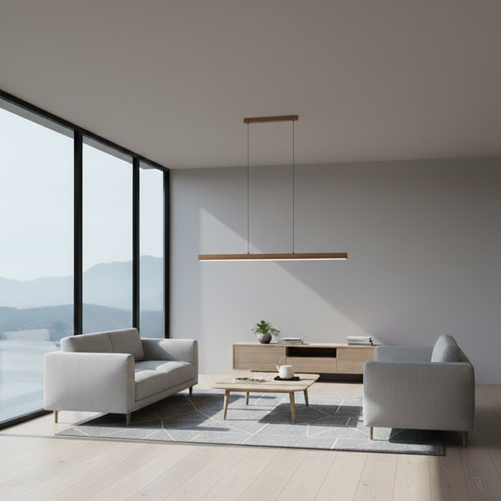 Modern Dimmable LED Pendant Light | 3 Color Temps | Adjustable Height | IP20