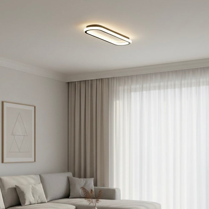 Modern Geometric LED Ceiling Light | Dimmable | Black, Gold &amp; Rose Gold | 40–100 cm