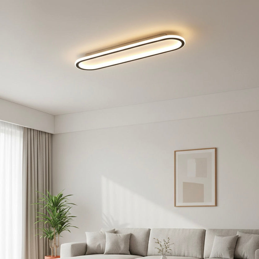 Modern Geometric LED Ceiling Light | Dimmable | Black, Gold &amp; Rose Gold | 40–100 cm
