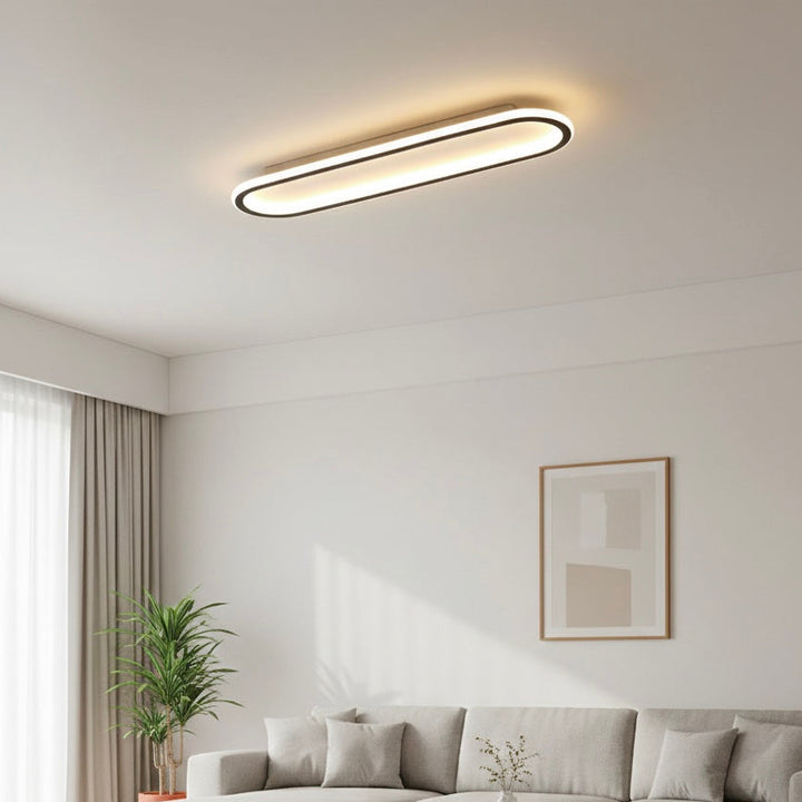 Modern Geometric LED Ceiling Light | Dimmable | Black, Gold &amp; Rose Gold | 40–100 cm