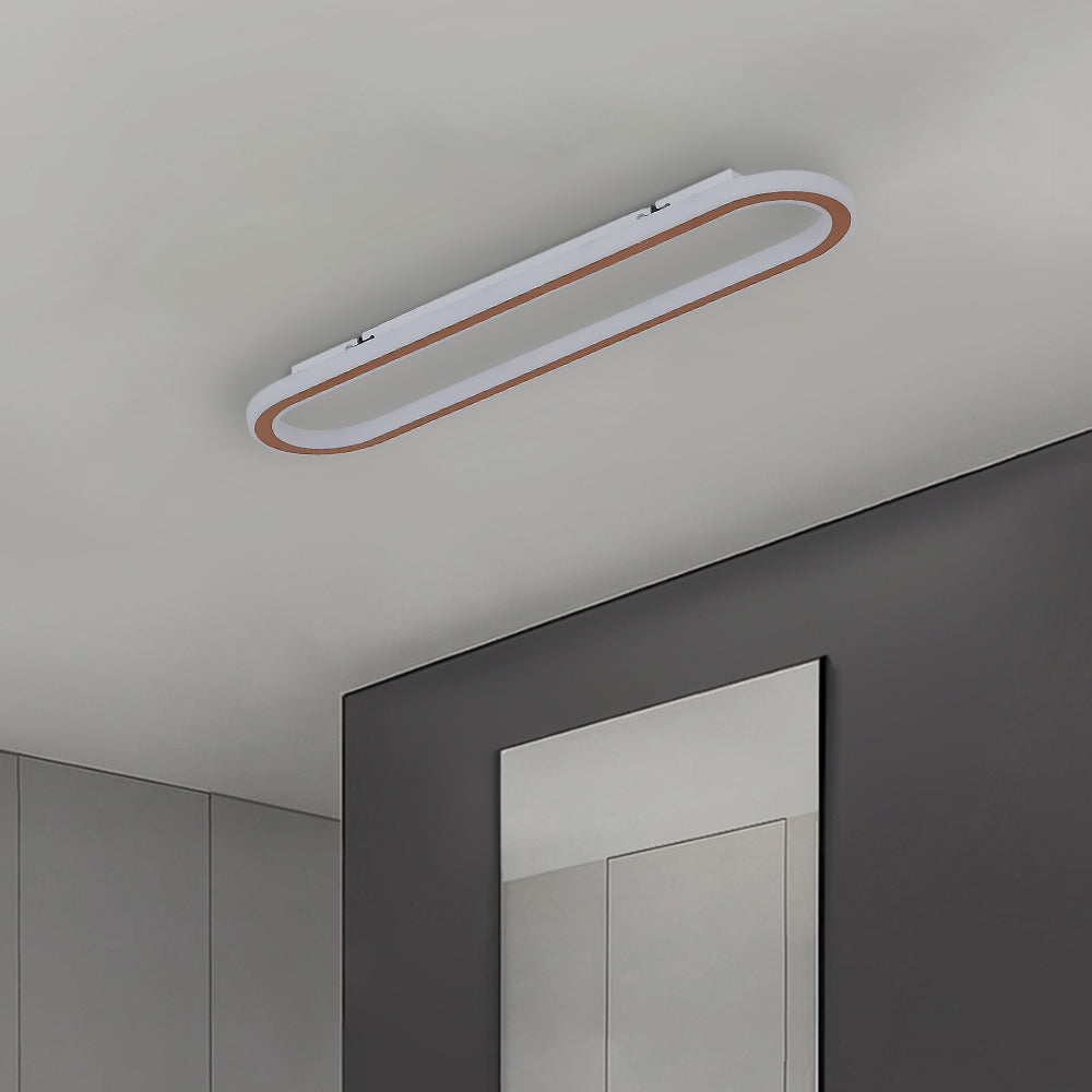 Modern Geometric LED Ceiling Light | Dimmable | Black, Gold &amp; Rose Gold | 40–100 cm