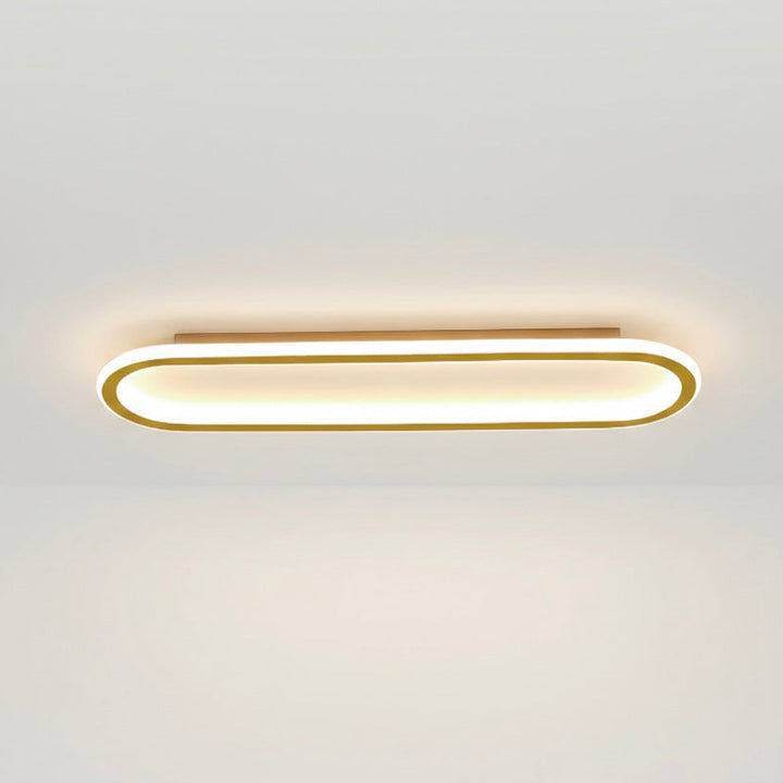 Modern Geometric LED Ceiling Light | Dimmable | Black, Gold &amp; Rose Gold | 40–100 cm