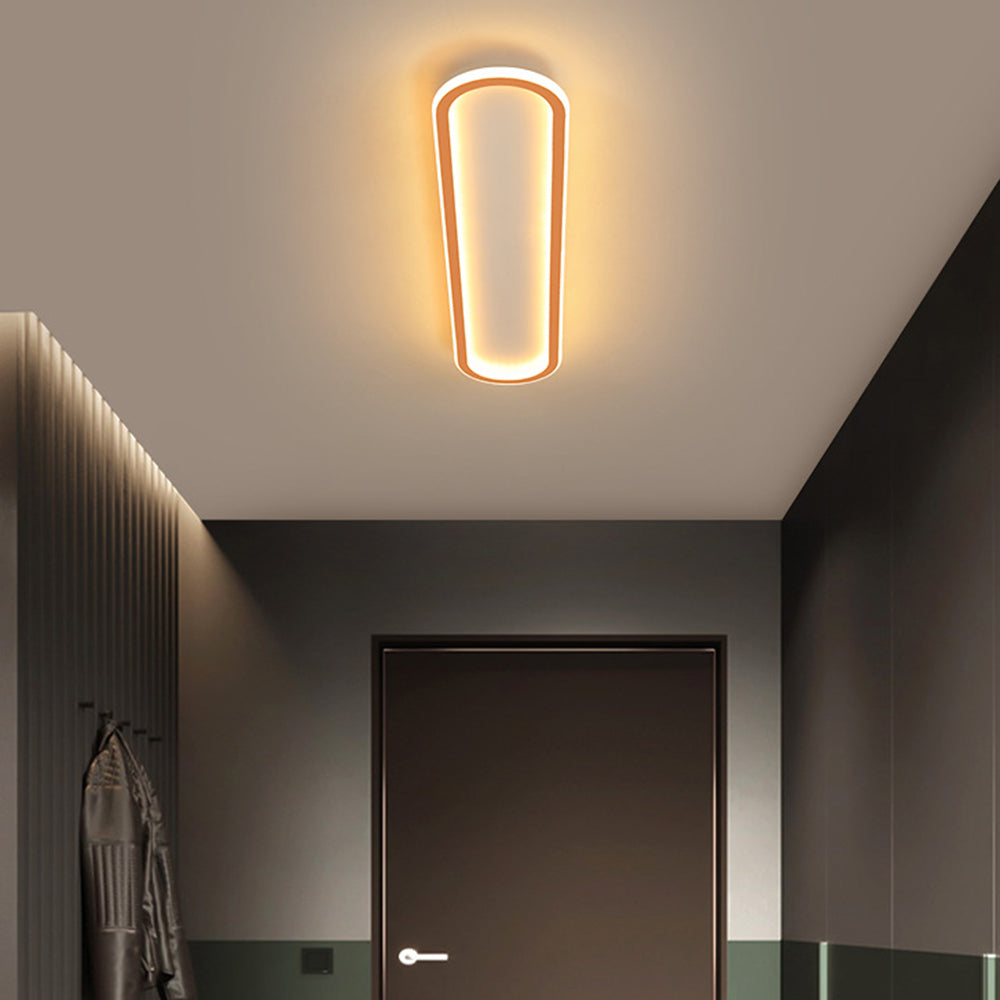 Modern Geometric LED Ceiling Light | Dimmable | Black, Gold &amp; Rose Gold | 40–100 cm