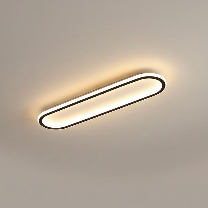 Modern Geometric LED Ceiling Light | Dimmable | Black, Gold &amp; Rose Gold | 40–100 cm