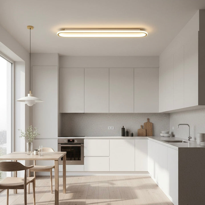 Modern Geometric LED Ceiling Light | Dimmable | Black, Gold &amp; Rose Gold | 40–100 cm