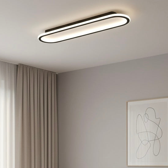Modern Geometric LED Ceiling Light | Dimmable | Black, Gold &amp; Rose Gold | 40–100 cm