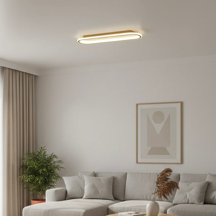 Modern Geometric LED Ceiling Light | Dimmable | Black, Gold &amp; Rose Gold | 40–100 cm