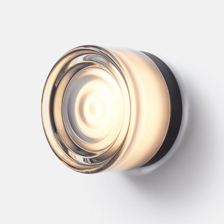 Modern Glass Wall Sconce | Amber, Smoked, Jade &amp; White | Black, White &amp; Satin Nickel | IP22 | 5W