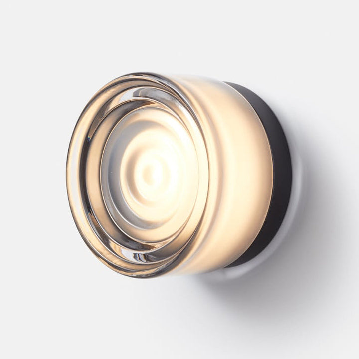 Modern Glass Wall Sconce | Amber, Smoked, Jade &amp; White | Black, White &amp; Satin Nickel | IP22 | 5W