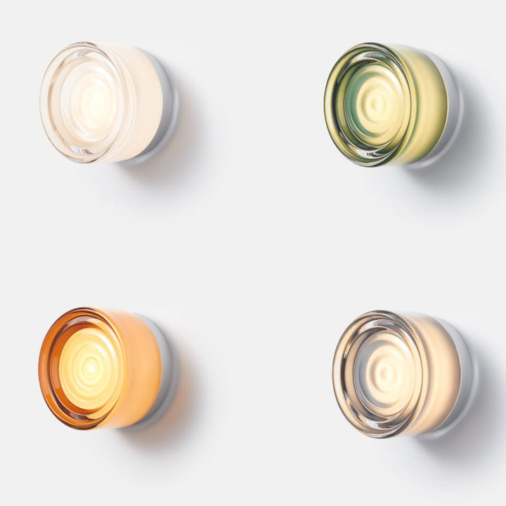Modern Glass Wall Sconce | Amber, Smoked, Jade &amp; White | Black, White &amp; Satin Nickel | IP22 | 5W