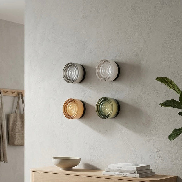 Modern Glass Wall Sconce | Amber, Smoked, Jade &amp; White | Black, White &amp; Satin Nickel | IP22 | 5W