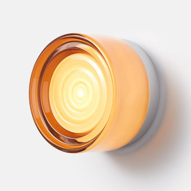 Modern Glass Wall Sconce | Amber, Smoked, Jade &amp; White | Black, White &amp; Satin Nickel | IP22 | 5W