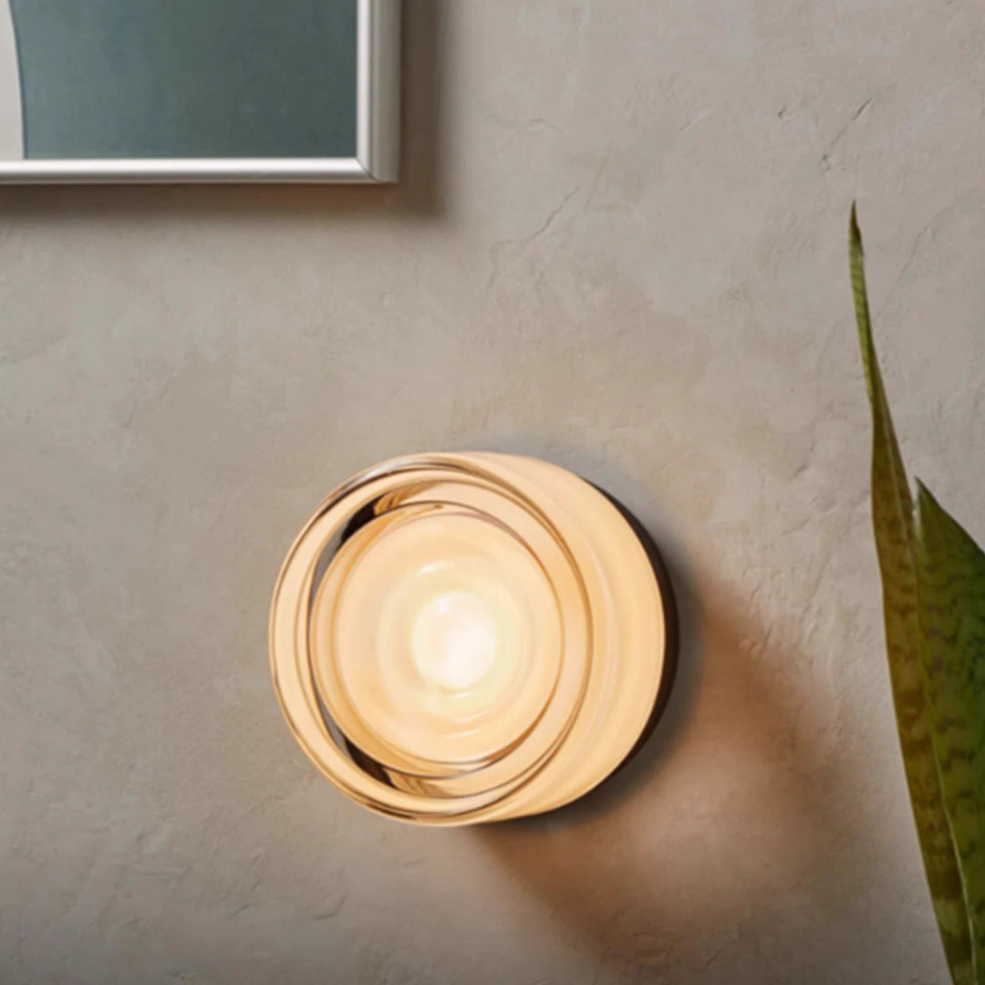 Modern Glass Wall Sconce | Amber, Smoked, Jade &amp; White | Black, White &amp; Satin Nickel | IP22 | 5W