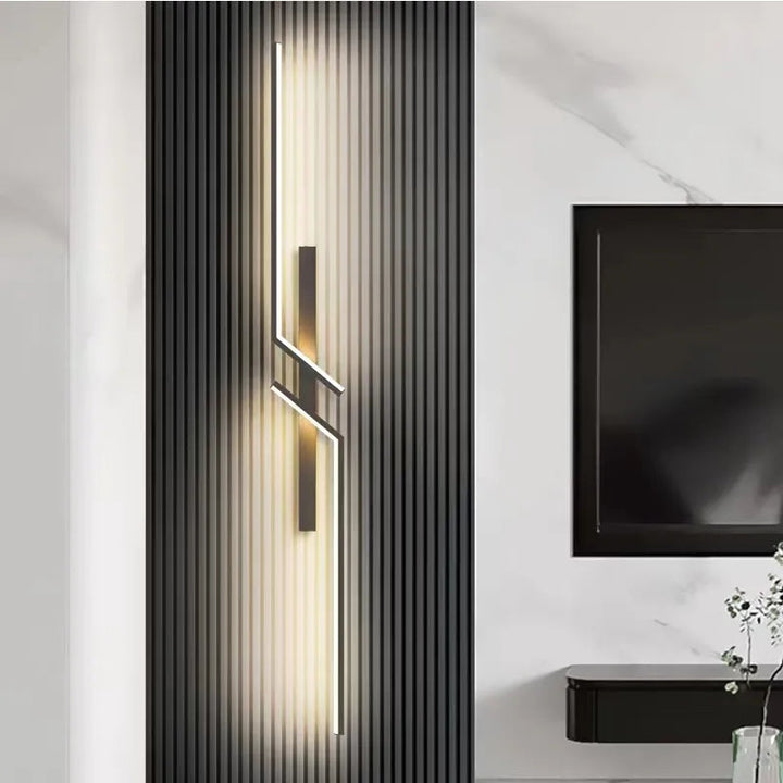 Modern Wall Light | Sculptural Geometric Bars For Tall Walls