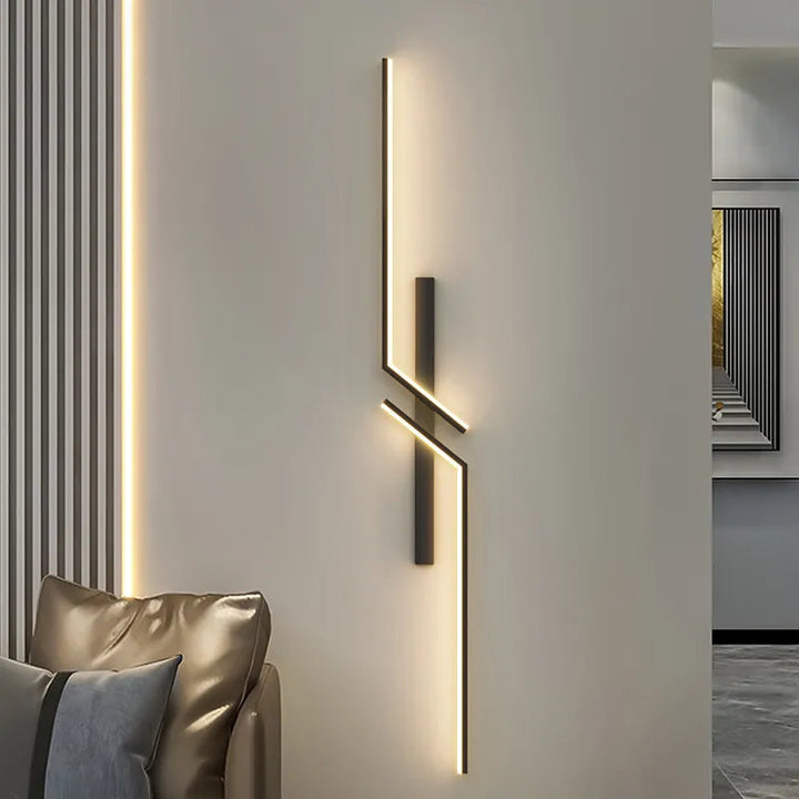 Modern Wall Light | Sculptural Geometric Bars For Tall Walls