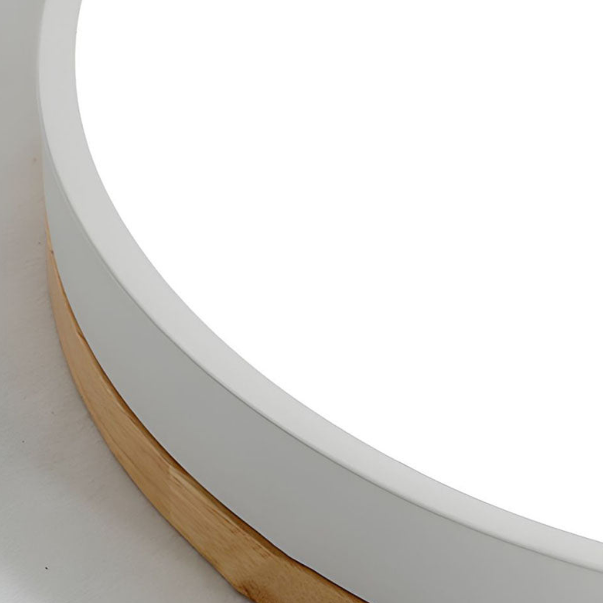 Modern Ceiling Light Fixture with Natural Wood Accent ? Elegant LED Flush Mount for Warmth and Tranquility 2