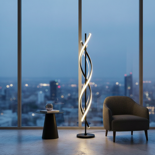 Modern Floor Lamp with Elegant Acrylic Shade | Stylish Lighting for Living Room 1