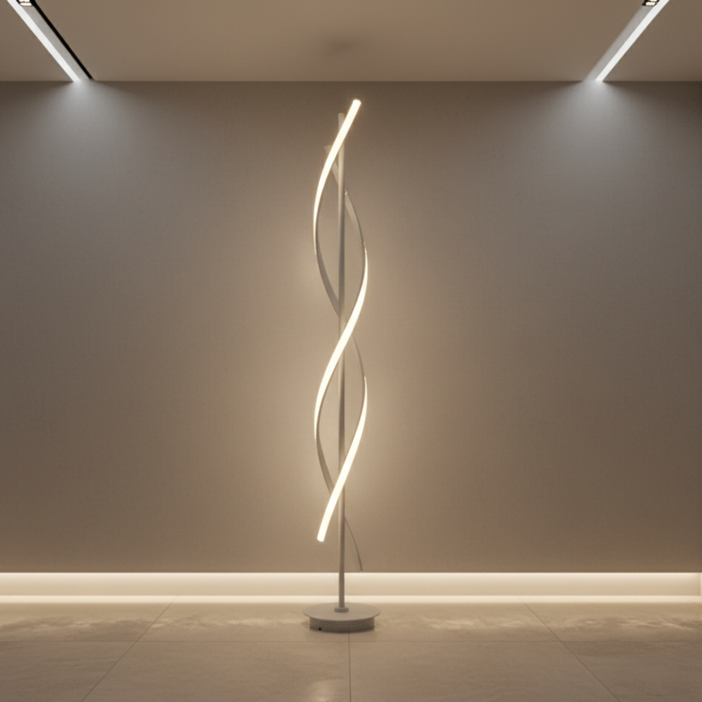 Modern Floor Lamp with Elegant Acrylic Shade | Stylish Lighting for Living Room 2
