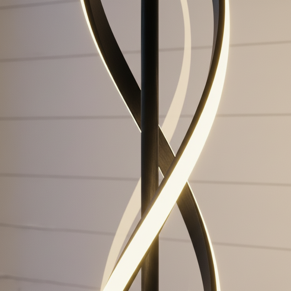 Modern Floor Lamp with Elegant Acrylic Shade | Stylish Lighting for Living Room 5
