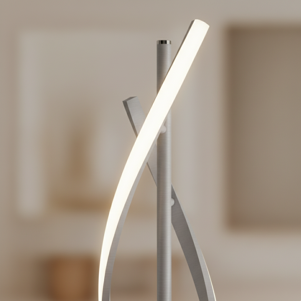 Modern Floor Lamp with Elegant Acrylic Shade | Stylish Lighting for Living Room 7