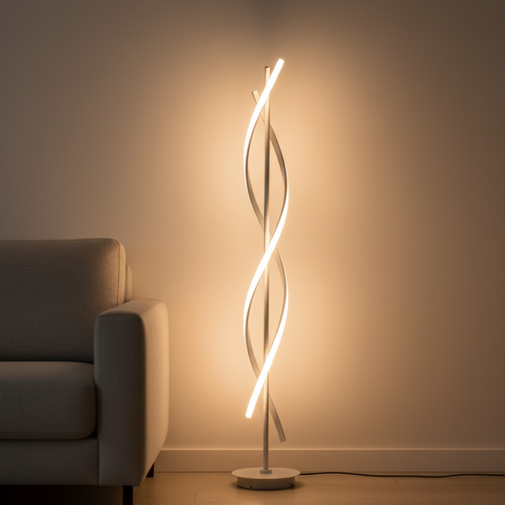 Modern Floor Lamp with Elegant Acrylic Shade | Stylish Lighting for Living Room 9
