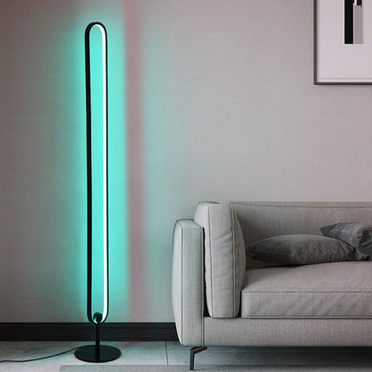 Modern Floor Lamp with RGB Color Changing Light & Remote Control for Stylish Living Room Decor 1