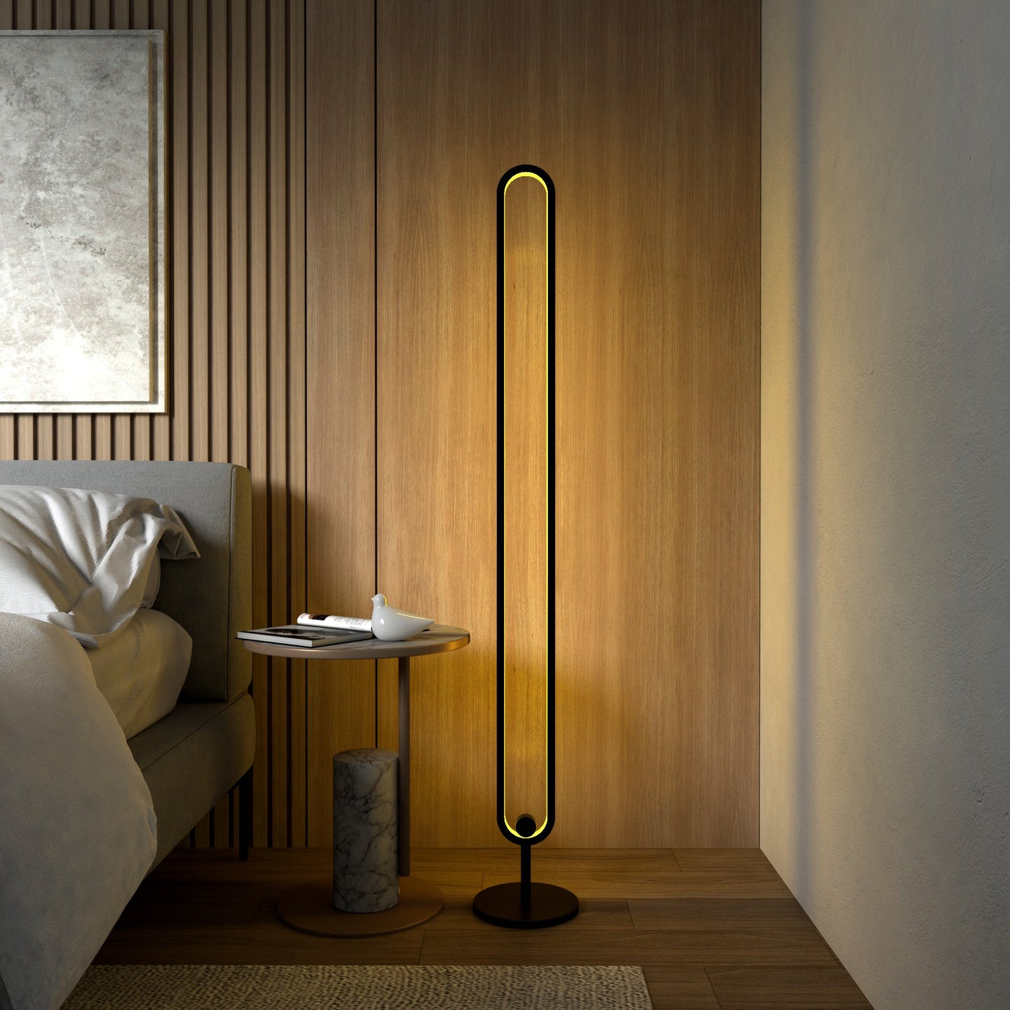 Modern Floor Lamp with RGB Color Changing Light & Remote Control for Stylish Living Room Decor 5