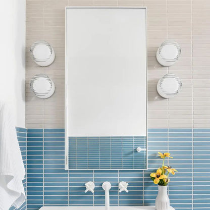 Modern Glass Wall Sconce with Built-in LED Lighting | Elegant Bathroom Wall Light for Ambiance 13